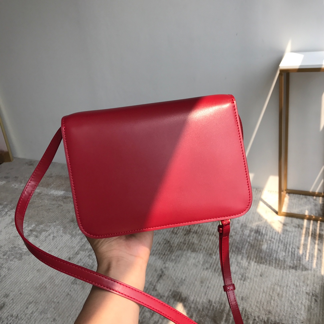 [TOP] BURBERRY Small TB Collection Bag - Red & GHW