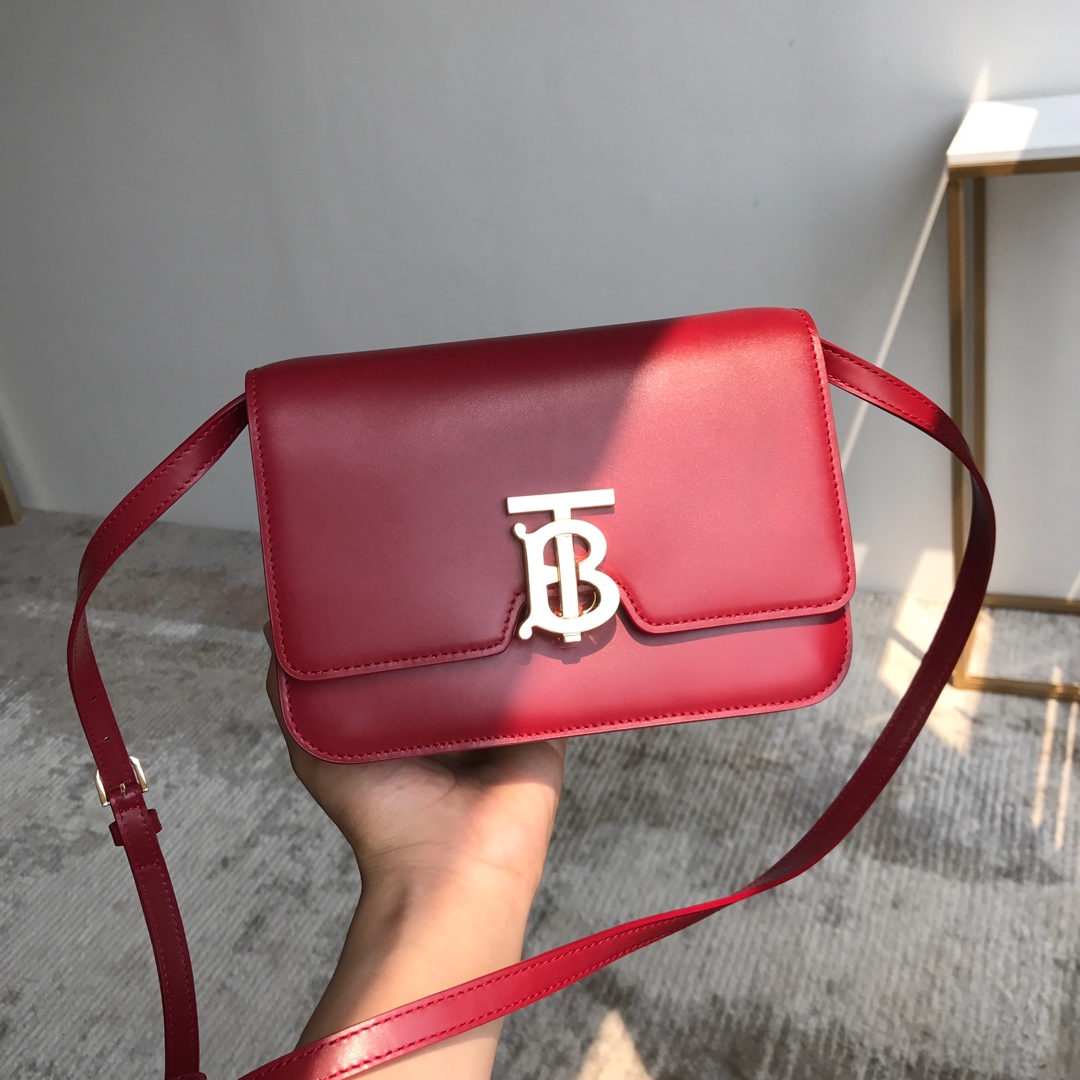 [TOP] BURBERRY Small TB Collection Bag - Red & GHW