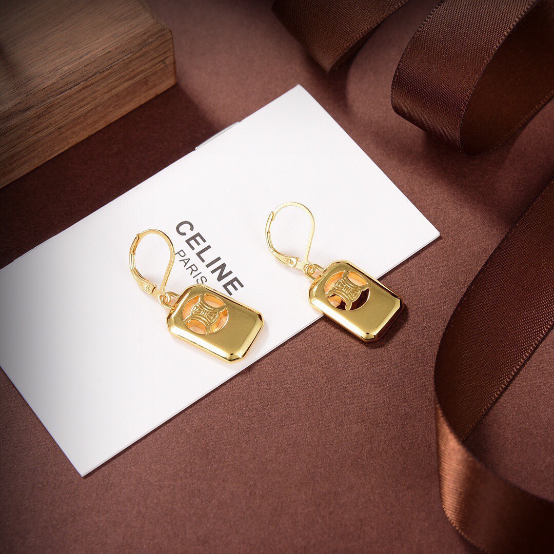 [TOP] CELINE Earrings - Gold