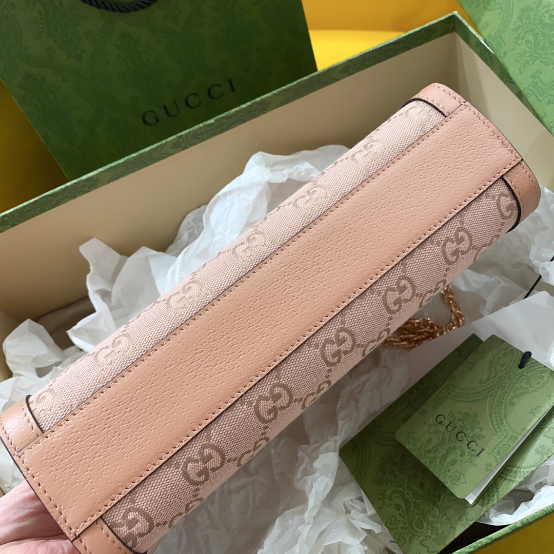 [TOP] GUCCI G*G Ophidia Small Bags 26cm (W) x 17cm (H) x 8cm (D) - Pink