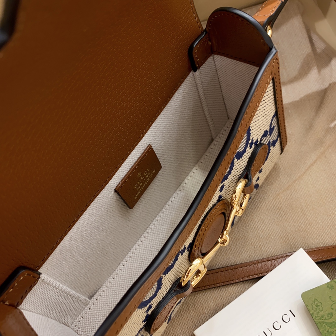 [TOP] GUCCI G*G Horsebit 1955 Mini Bags 20.5x 14.5x 5cm