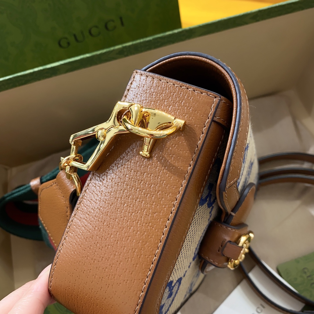 [TOP] GUCCI G*G Horsebit 1955 Mini Bags 20.5x 14.5x 5cm