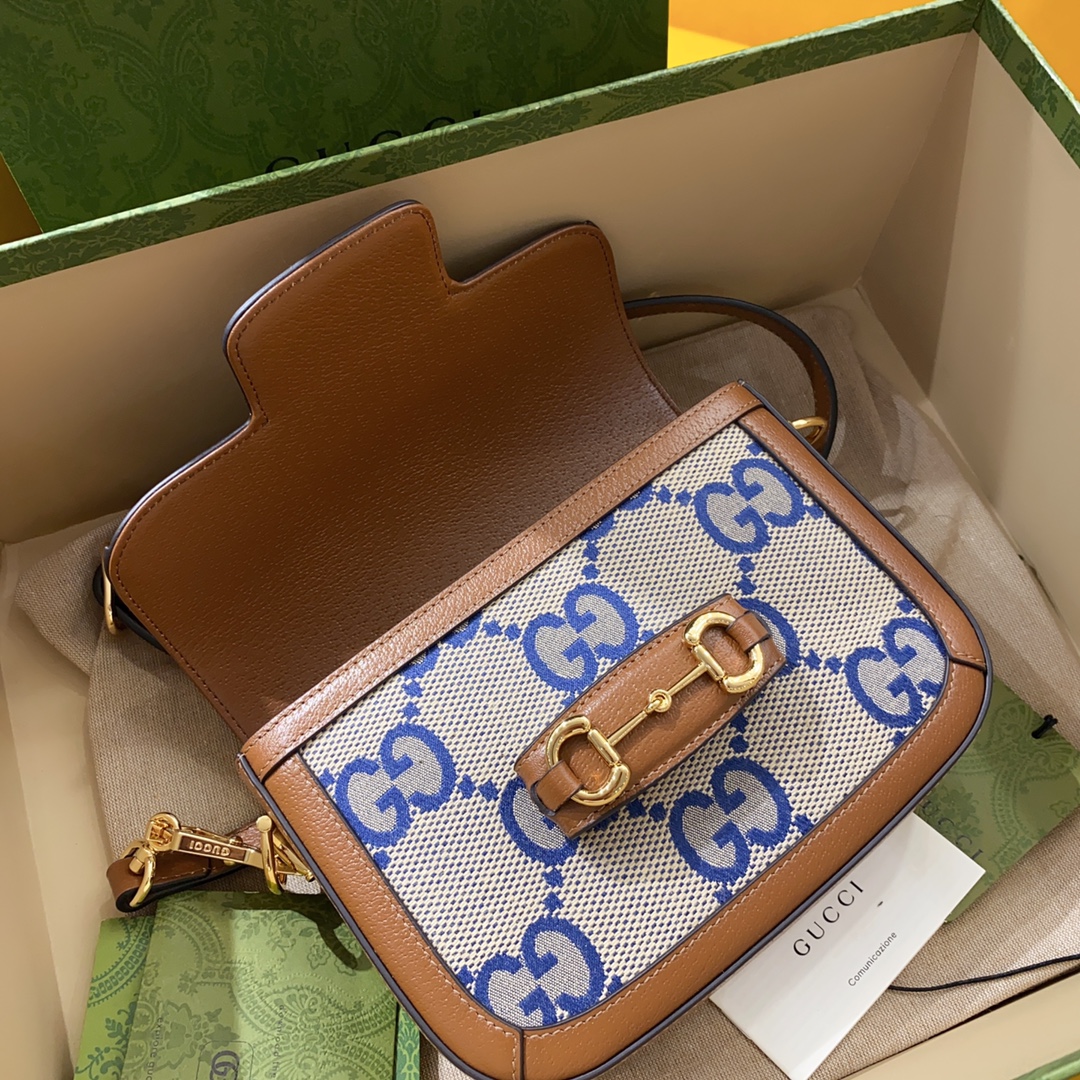 [TOP] GUCCI G*G Horsebit 1955 Mini Bags 20.5x 14.5x 5cm