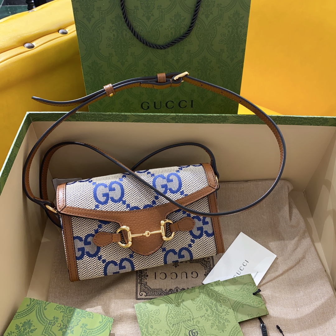 [TOP] GUCCI G*G Mini Horsebit 1955  Bags 18x12x5cm