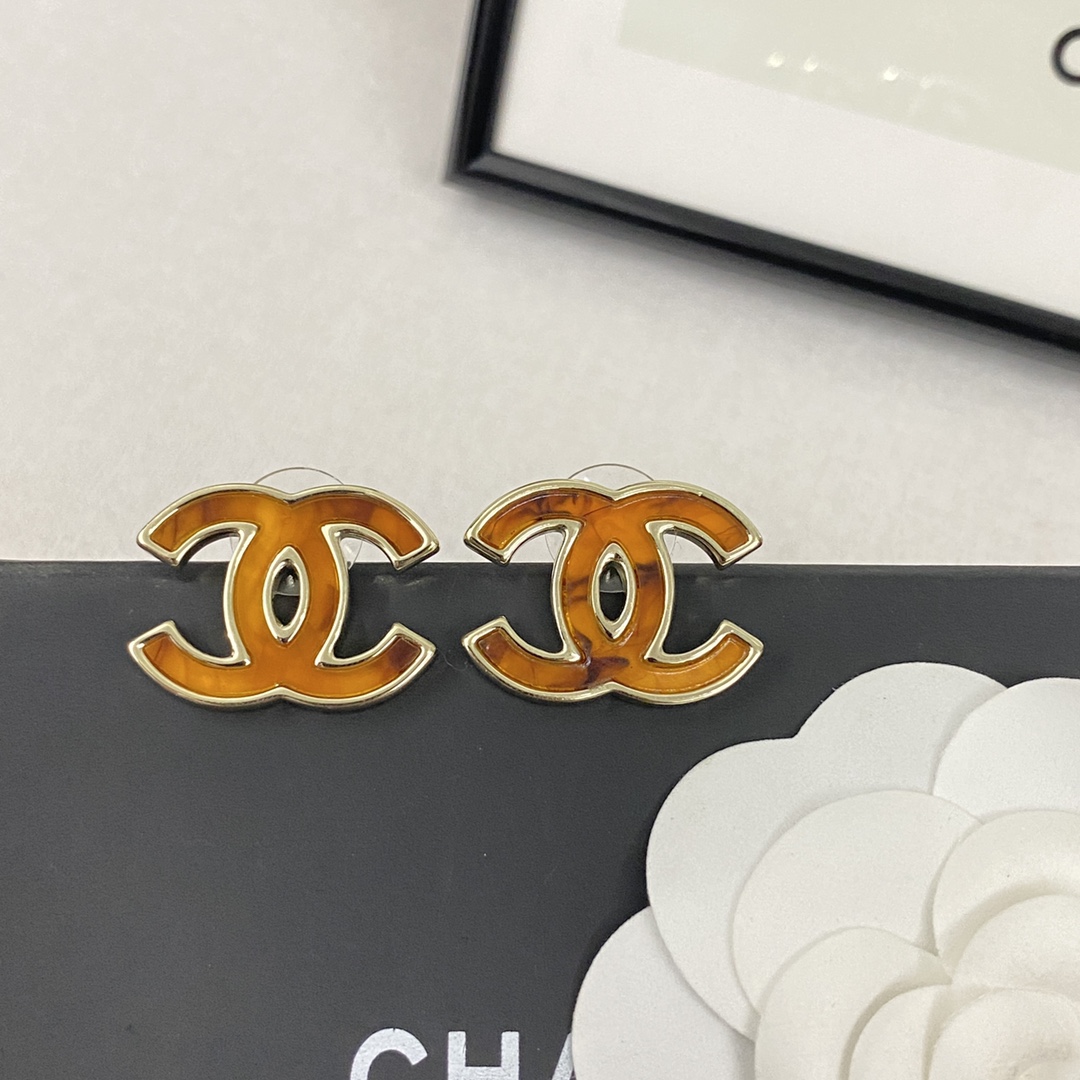 [TOP] CHANEL Dounble C Earrings
