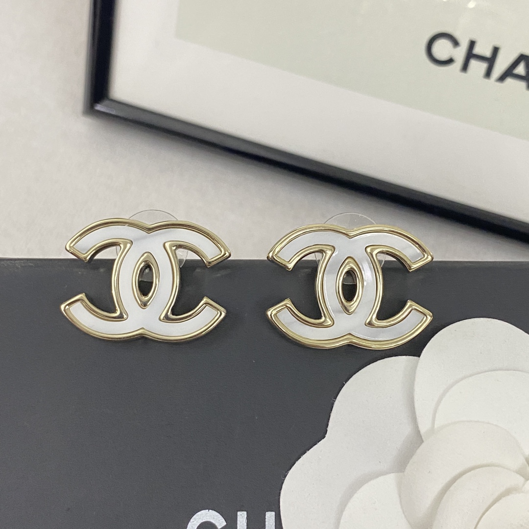 [TOP] CHANEL Dounble C Earrings