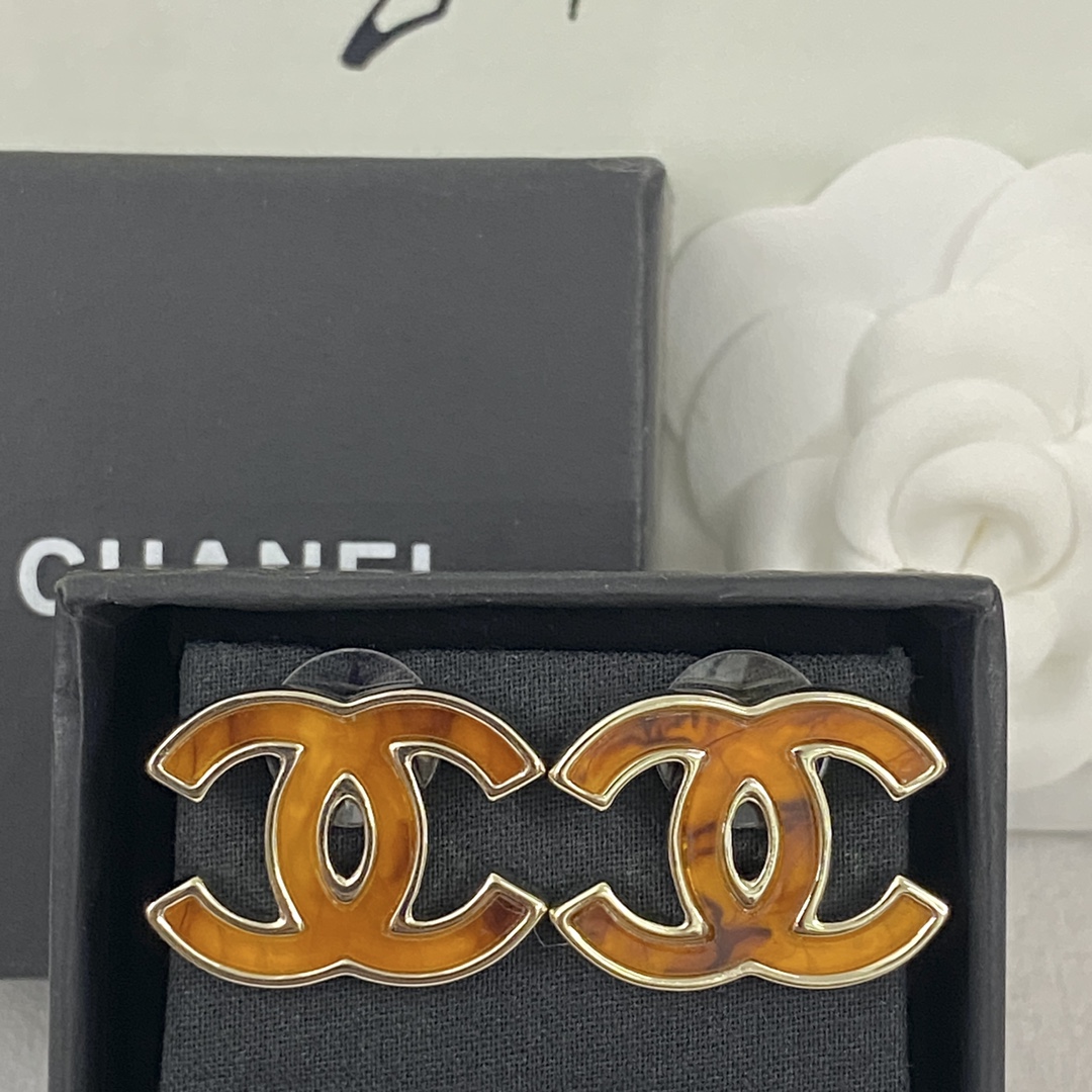 [TOP] CHANEL Dounble C Earrings