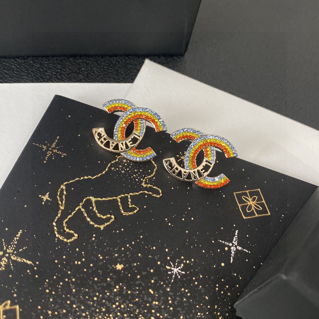 [TOP] CHANEL Dounble C Earrings