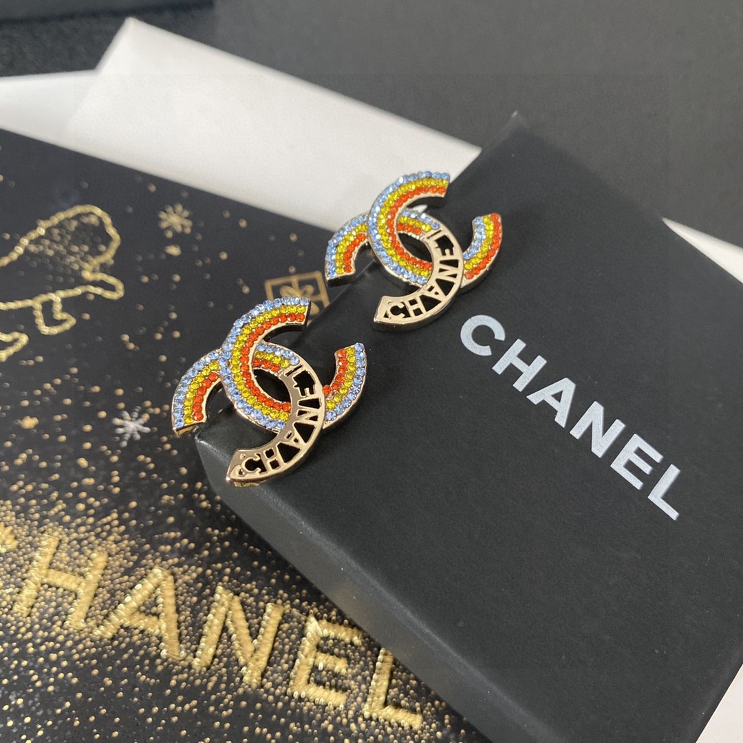 [TOP] CHANEL Dounble C Earrings