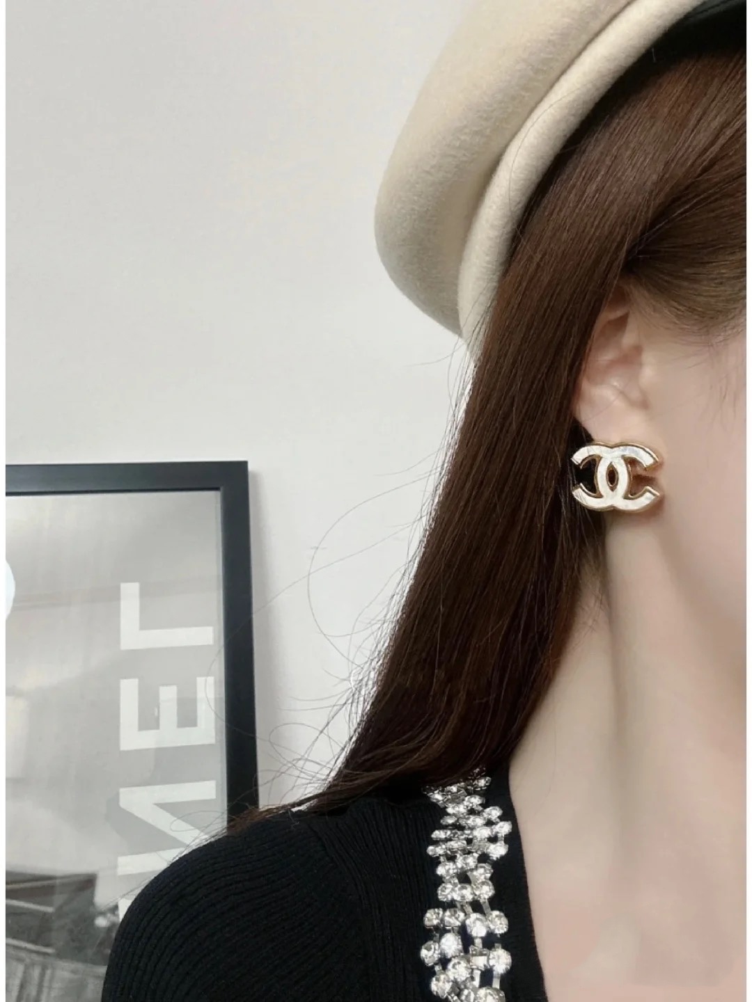 [TOP] CHANEL Dounble C Earrings