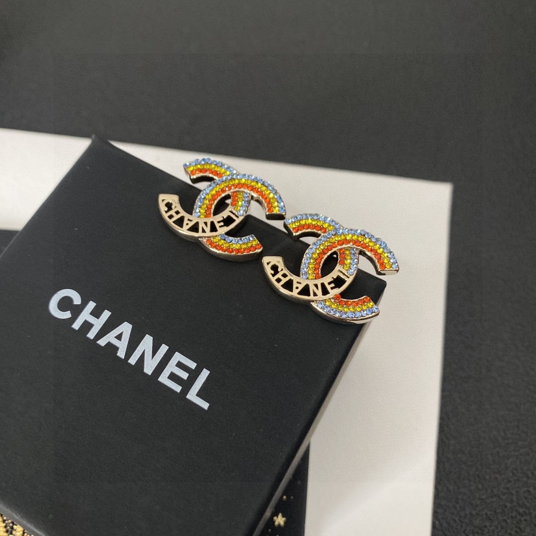 [TOP] CHANEL Dounble C Earrings