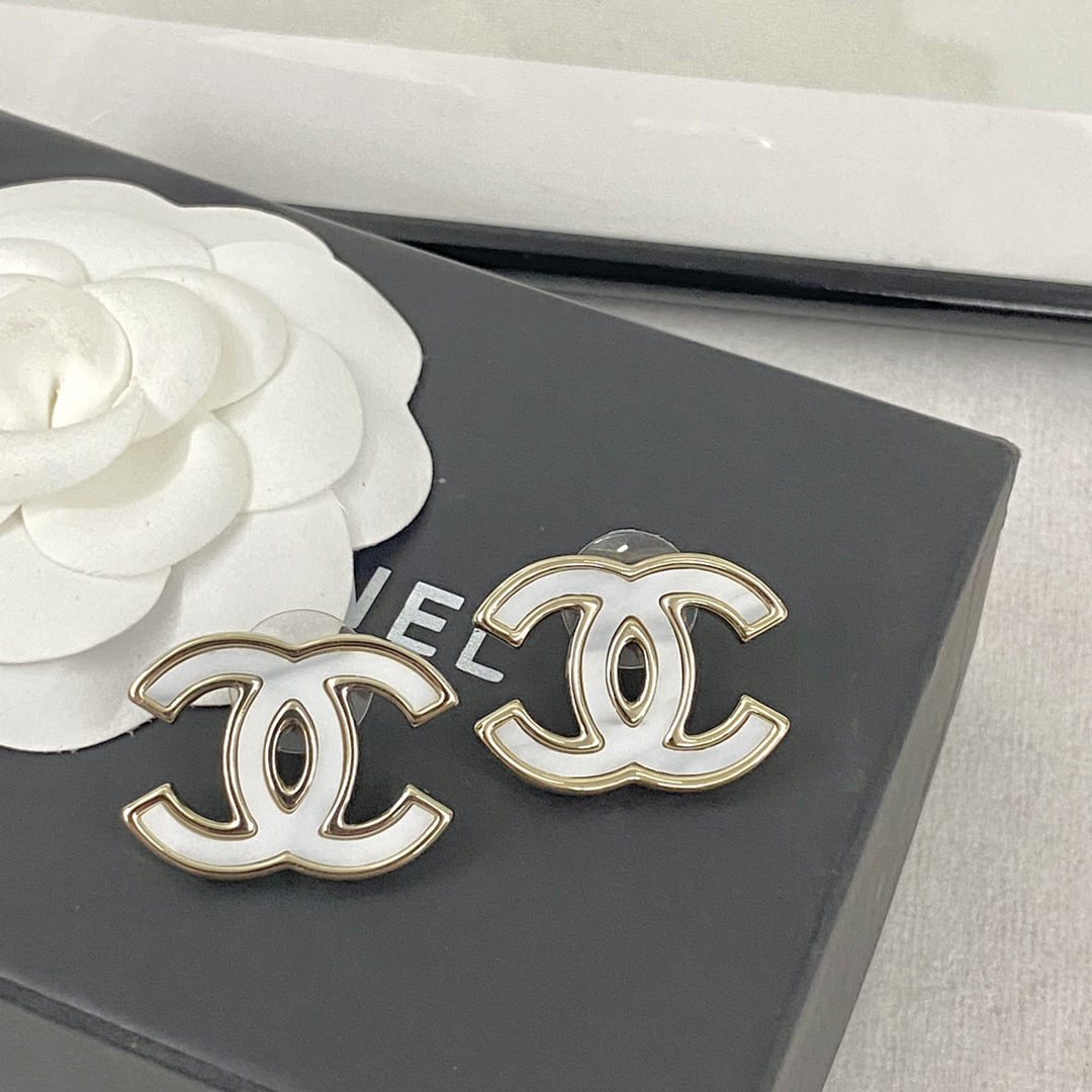 [TOP] CHANEL Dounble C Earrings