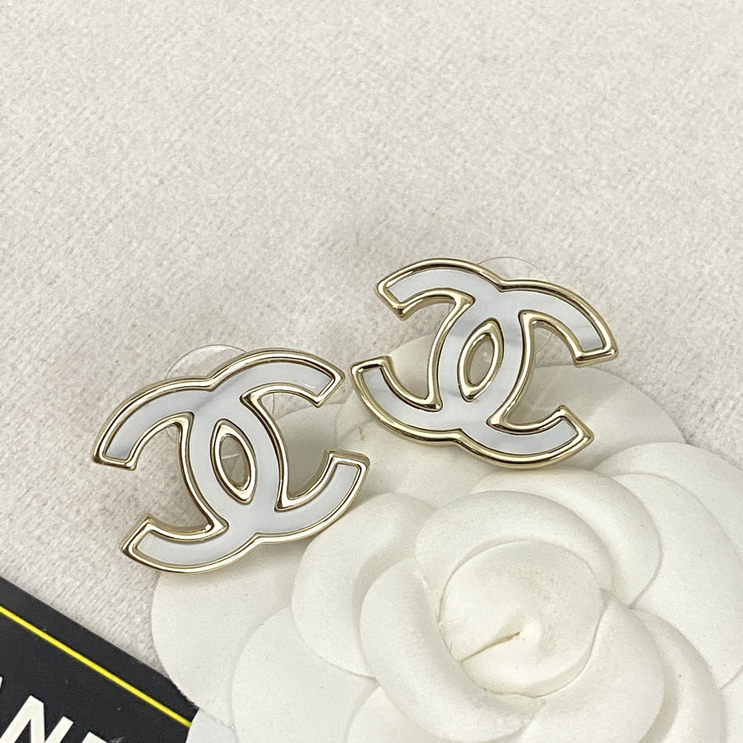 [TOP] CHANEL Dounble C Earrings