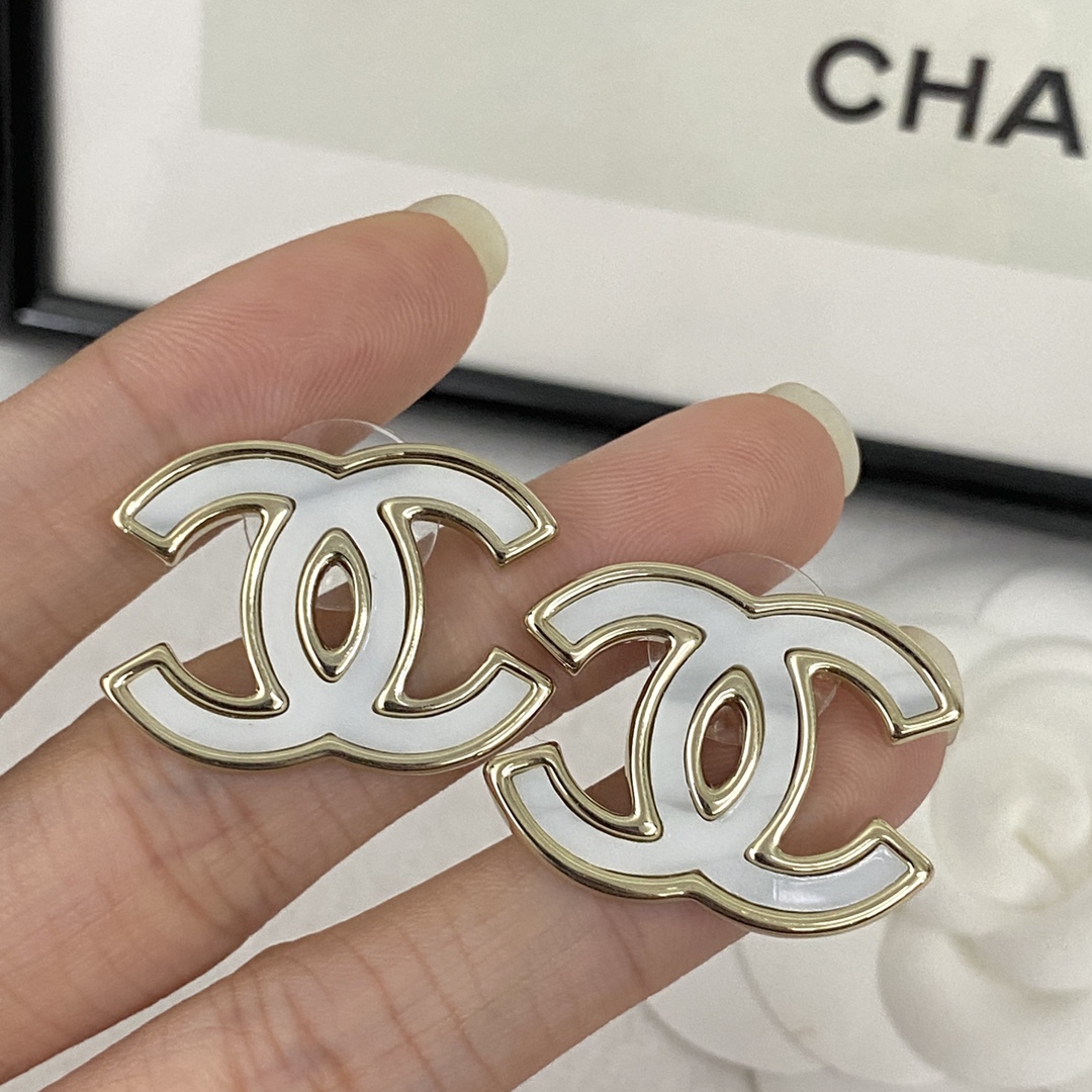 [TOP] CHANEL Dounble C Earrings