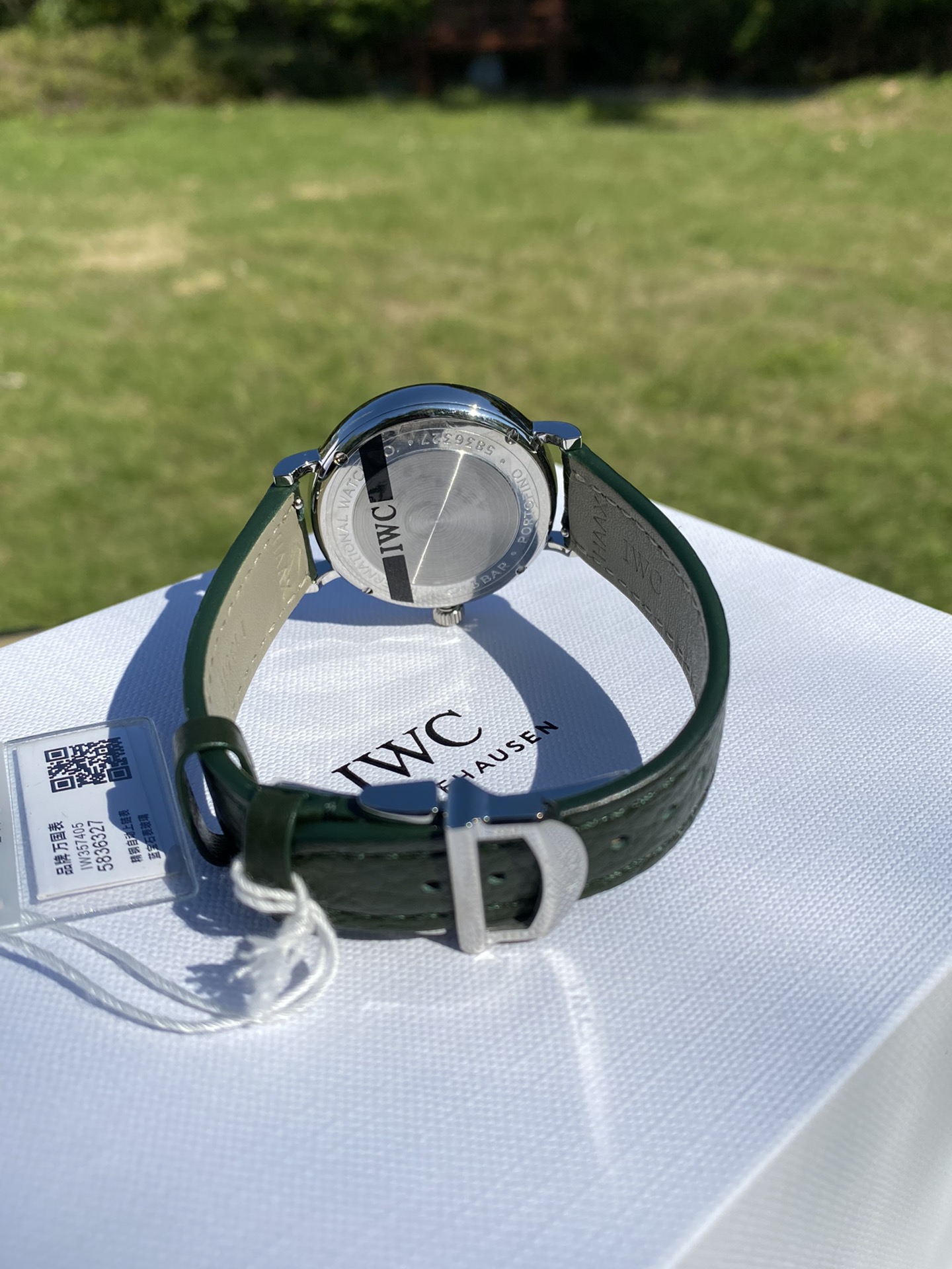 [TOP] IWC Watch 34mm - Dark Green & Silver