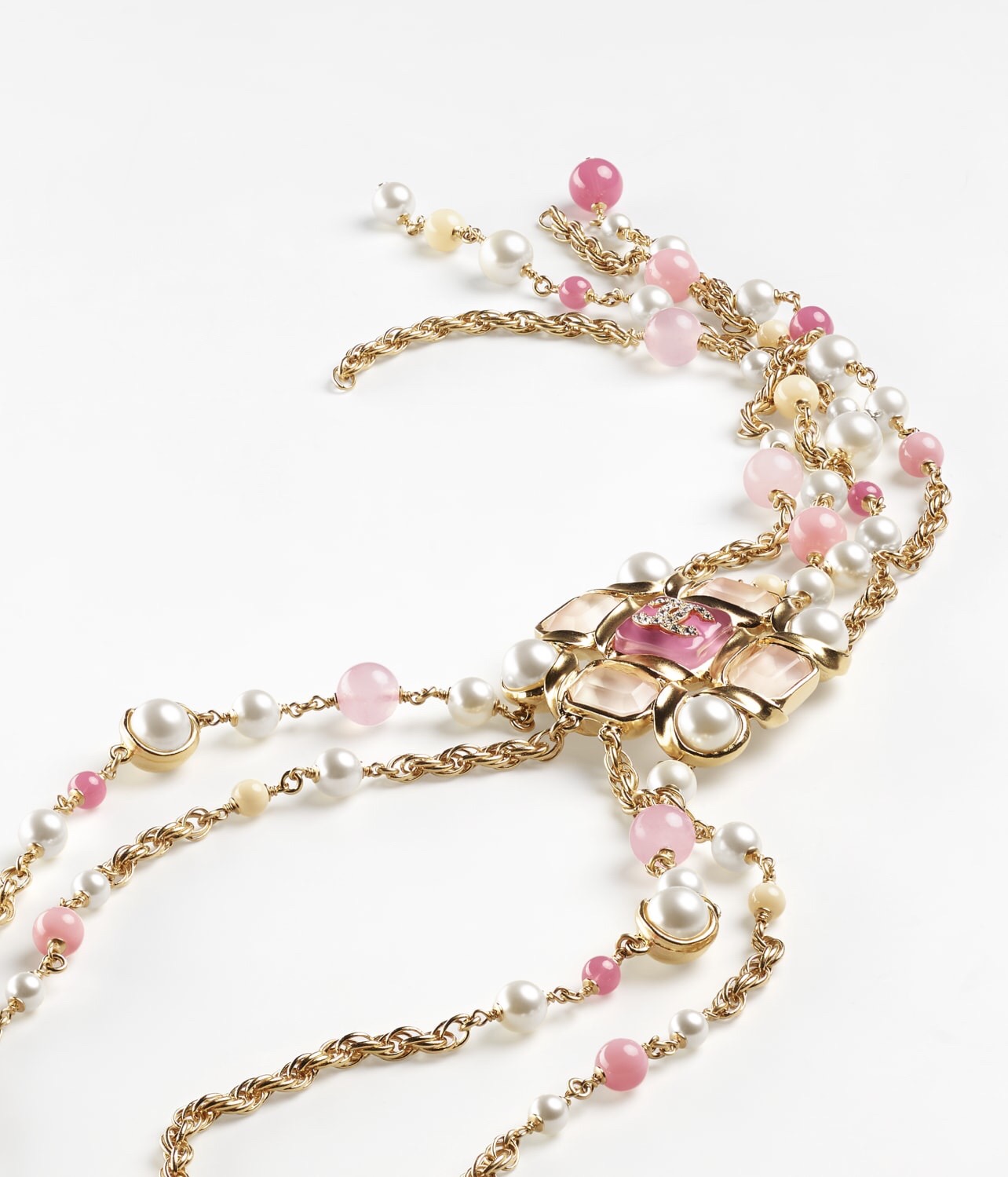 [TOP] CHANEL Pearl Dounble C Necklaces