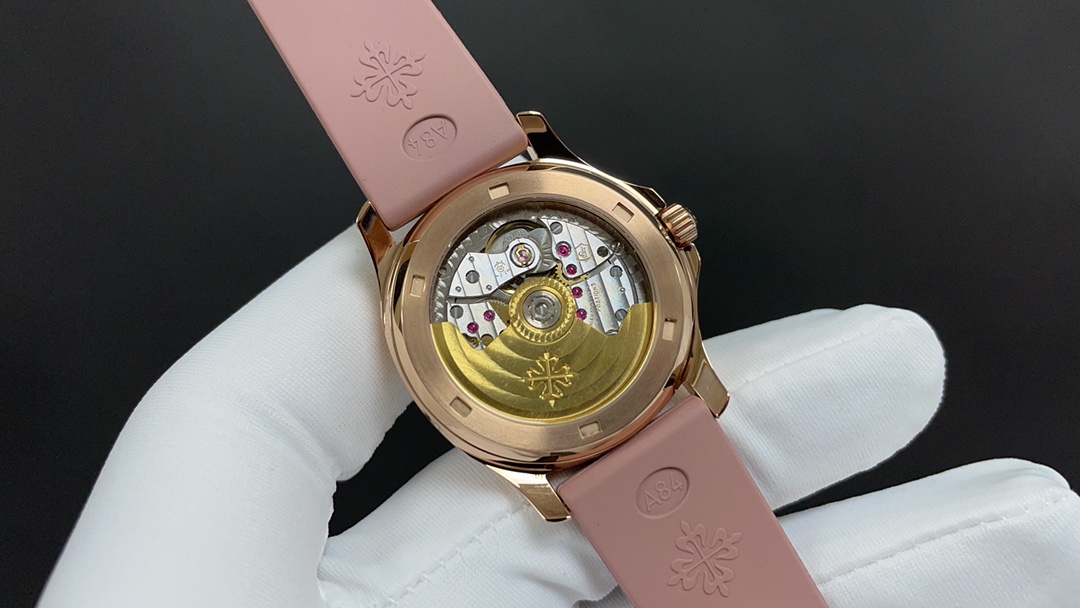 [TOP] Patek Philippe AQUANAUT Women's 35.6mm Watch - Pink with Gold
