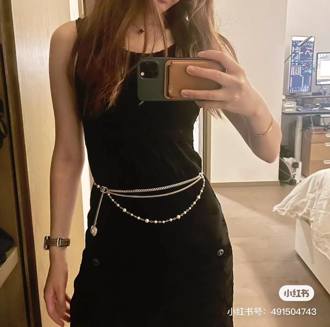 [TOP] CHANEL Multi Layer Waist Chain