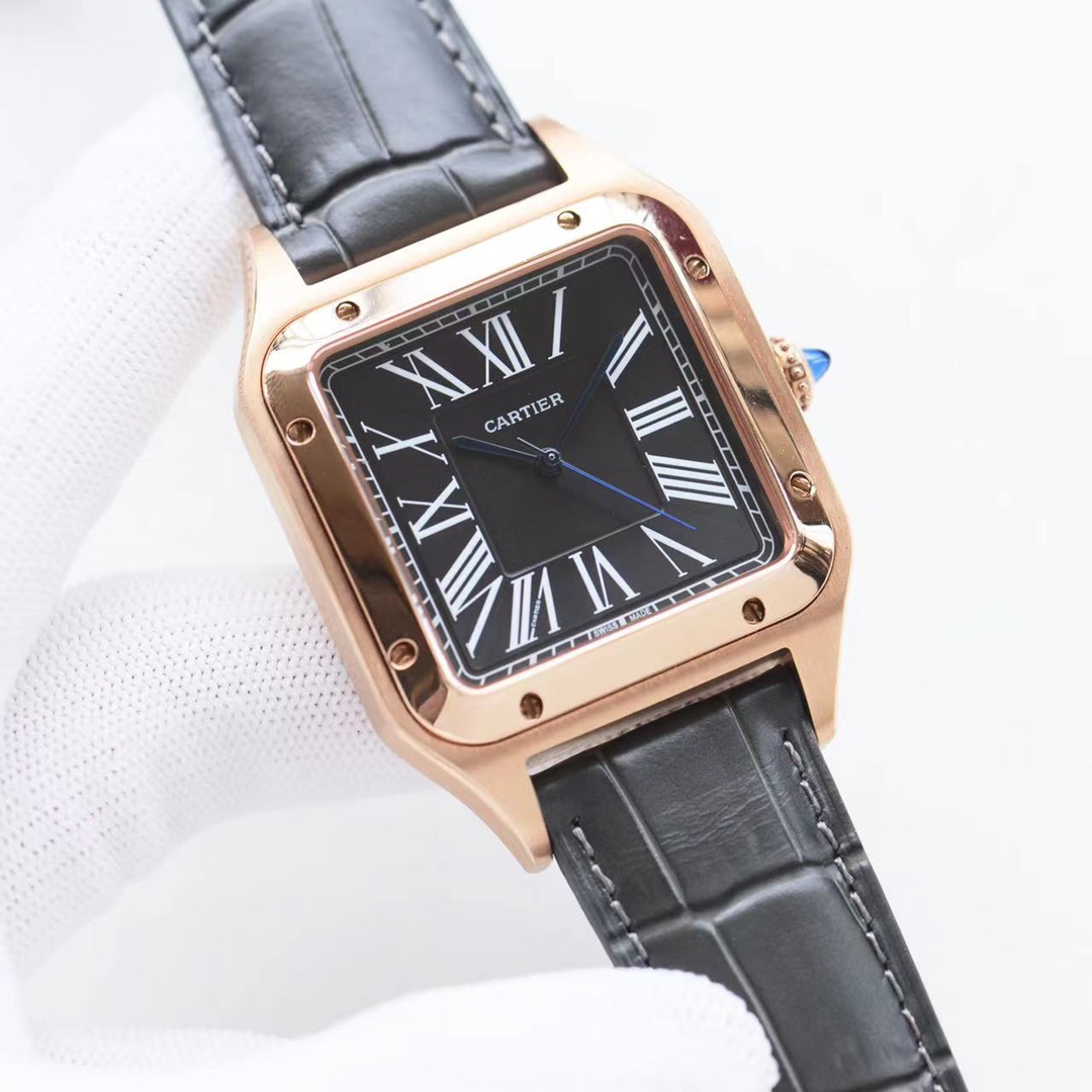 [TOP] Cartier Santos Dumont Watches 39.5mm - 6 Colors - Black Dial