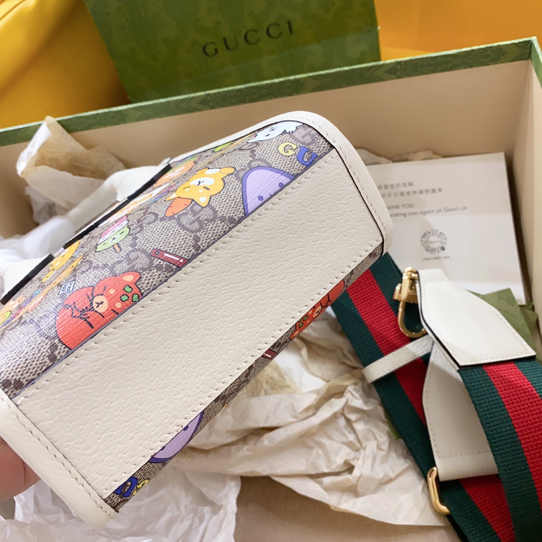 [TOP] GUCCI 𝗸𝗮𝘄𝗮𝗶𝗶 Tote Bags 16cm (W) x 20cm (H) x 7cm (D)