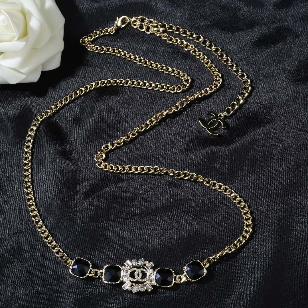 [TOP] CHANEL Crystal Rhinestone Waist Chain
