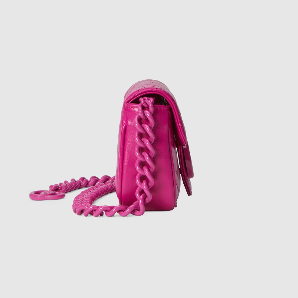[TOP] GUCCI GG Mini Marmont Bags 16.5cm (W) x 10cm (H) x 5cm (D) - Pink