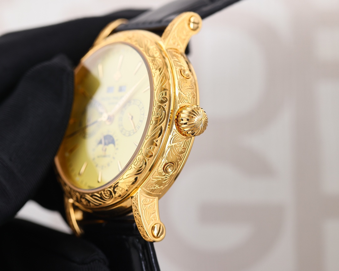 [TOP] Patek Philippe 42mm Watch - Gold