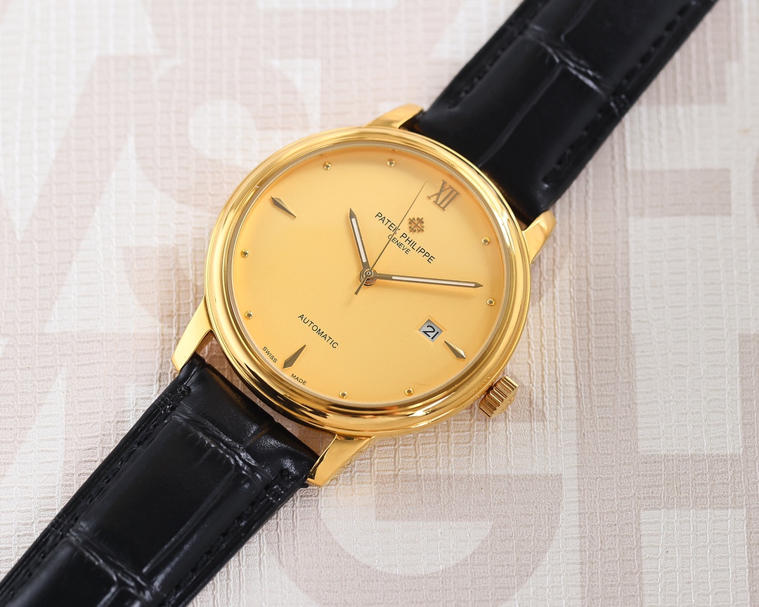 [TOP] Patek Philippe 40mm Watch - 2 Colors - Gold Frame