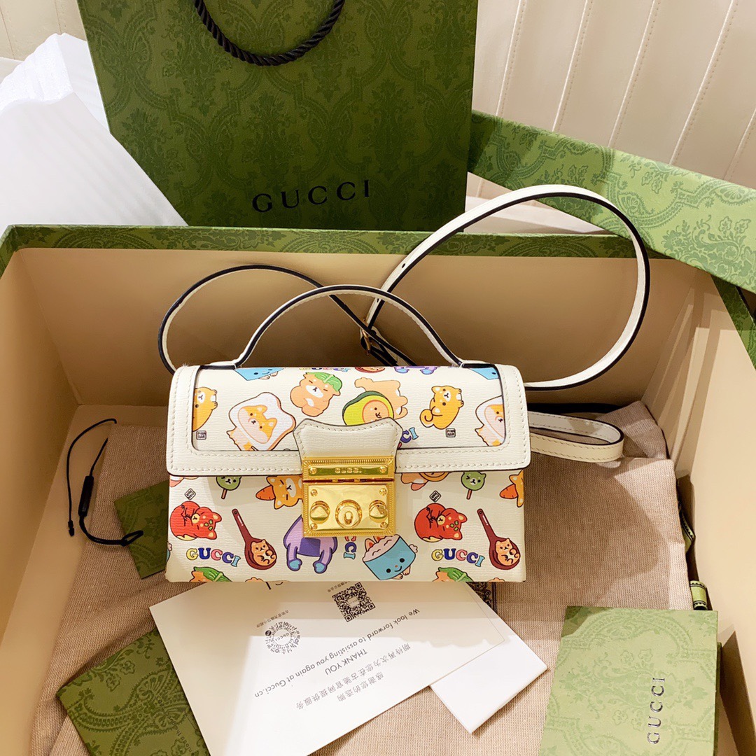 [TOP] GUCCI 𝗸𝗮𝘄𝗮𝗶𝗶 Bags 18cm (W) x 10cm (H) x 5cm (D)