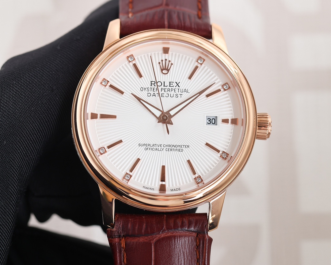 [TOP] ROLEX 40mm Watch - 2 Colors - White/Black Dial