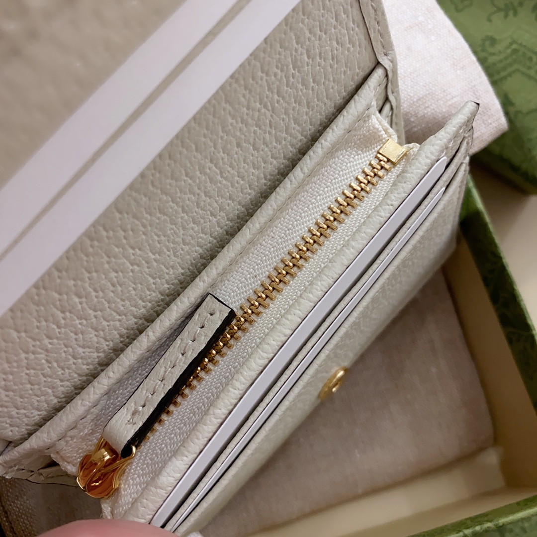 [TOP] GUCCI Cake Cat Pattern Card Case Wallet 11.5x8x3 cm