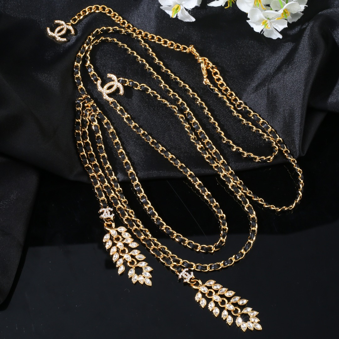 [TOP] CHANEL Multi Layer  Vintage Waist Chain