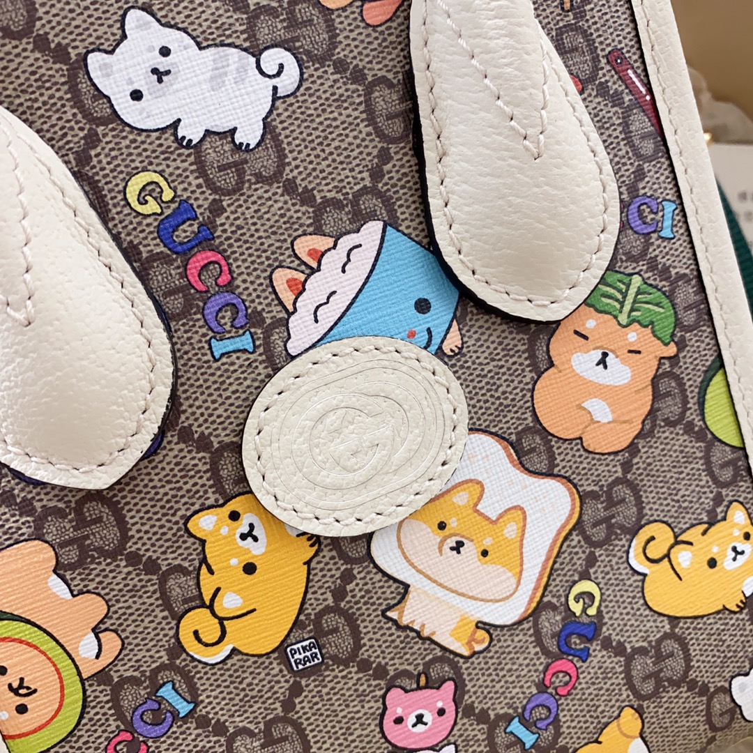 [TOP] GUCCI 𝗸𝗮𝘄𝗮𝗶𝗶 Tote Bags 16cm (W) x 20cm (H) x 7cm (D)