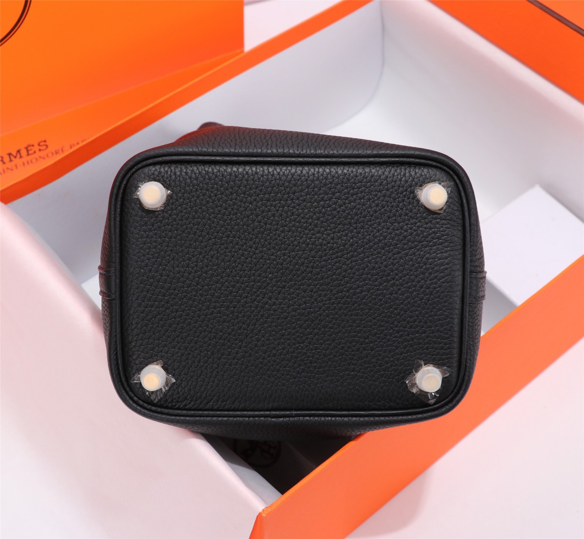 [TOP] HERMES Picotin Lock Bag TC Leather 18cm/22cm - Black - GHW/SHW
