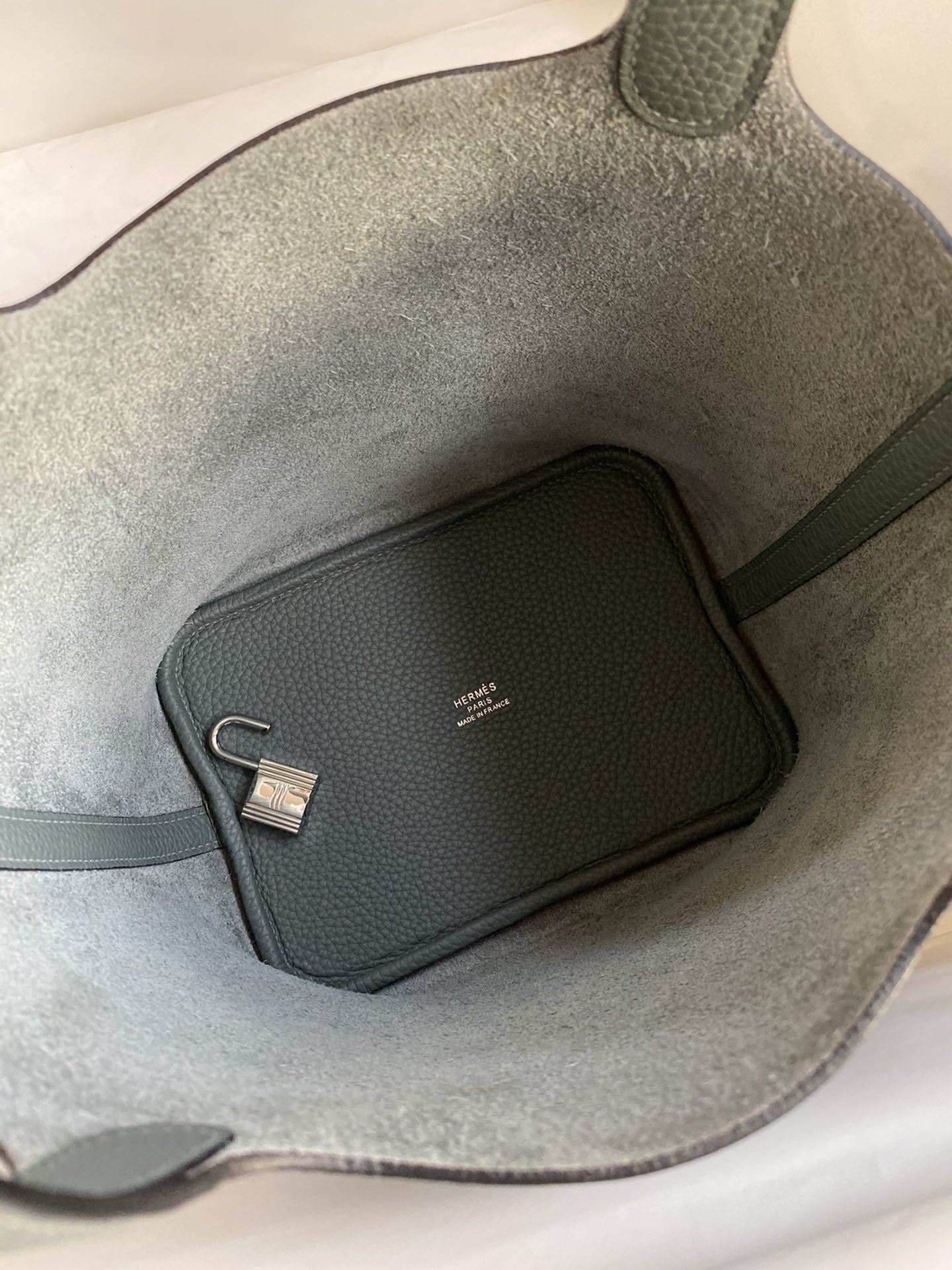 [TOP] HERMES Picotin Lock Bag TC Leather  - Green - GHW/SHW