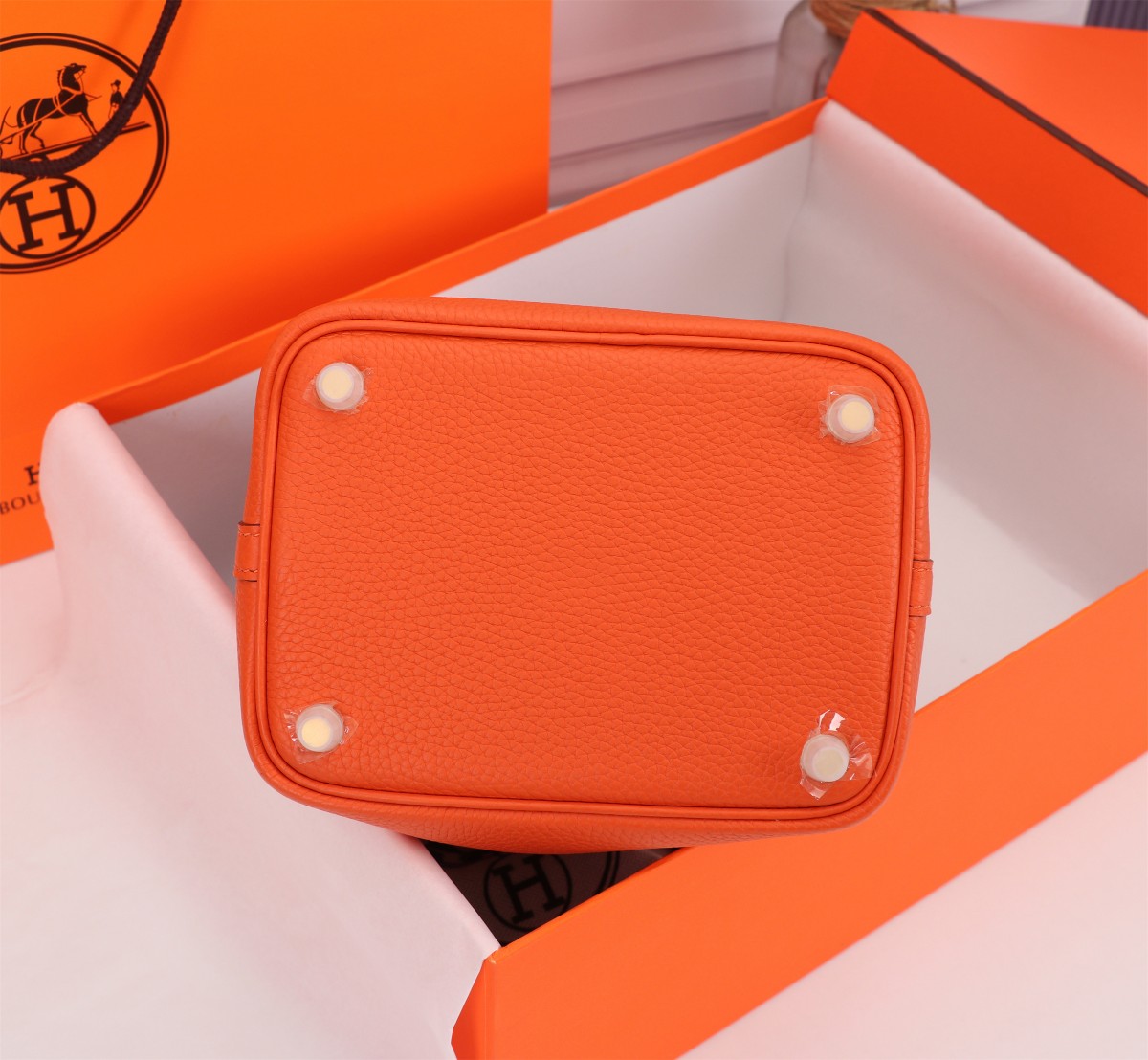 [TOP] HERMES Picotin Lock 18cm TC Leather - Orange