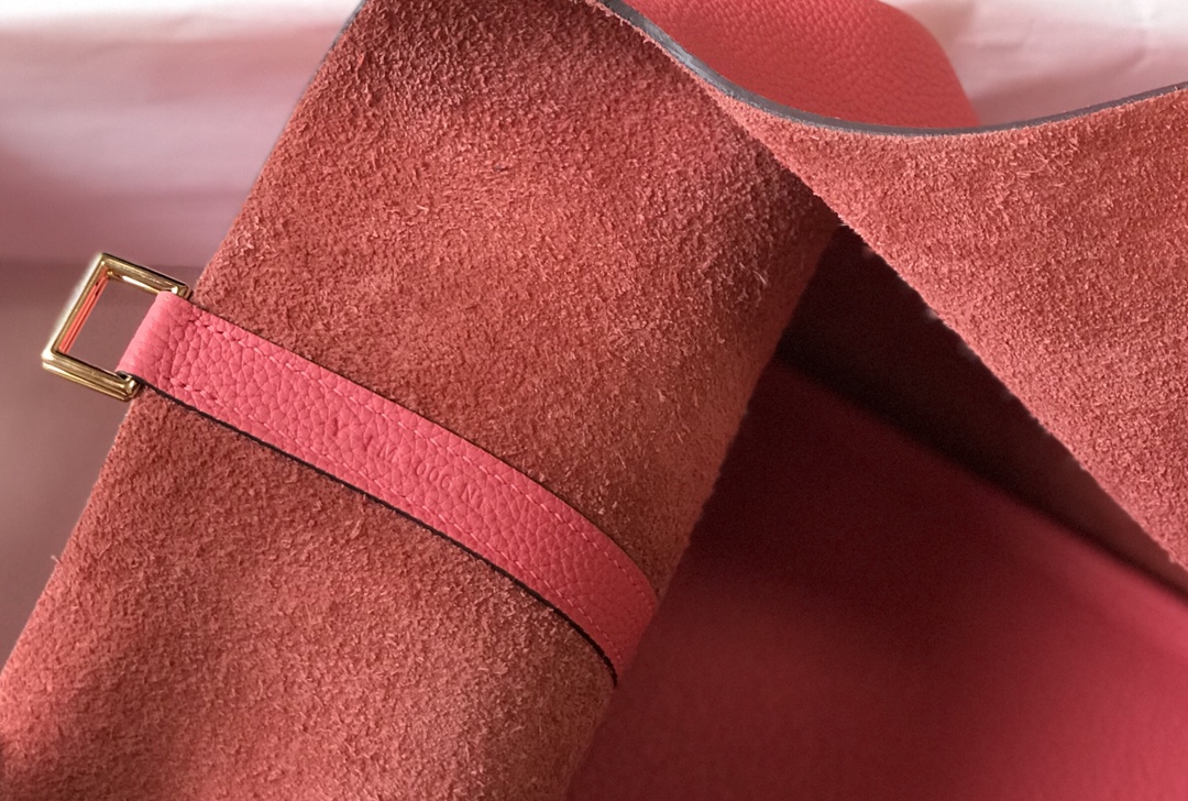 [TOP] HERMES Picotin Lock Bag Togo Leather 18cm 22cm - Rose Lipstick