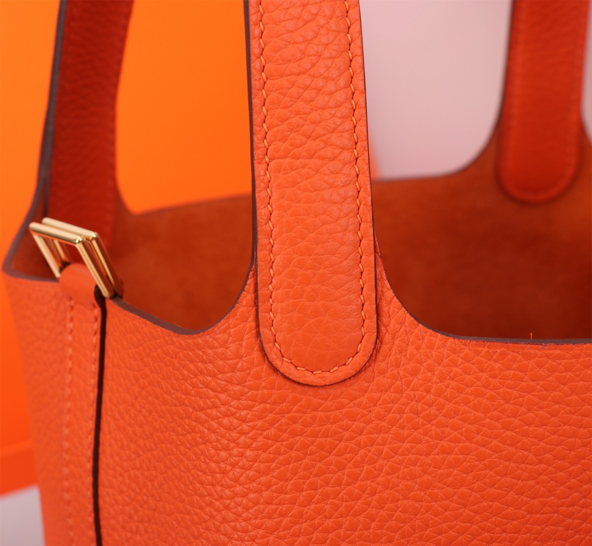 [TOP] HERMES Picotin Lock 18cm TC Leather - Orange