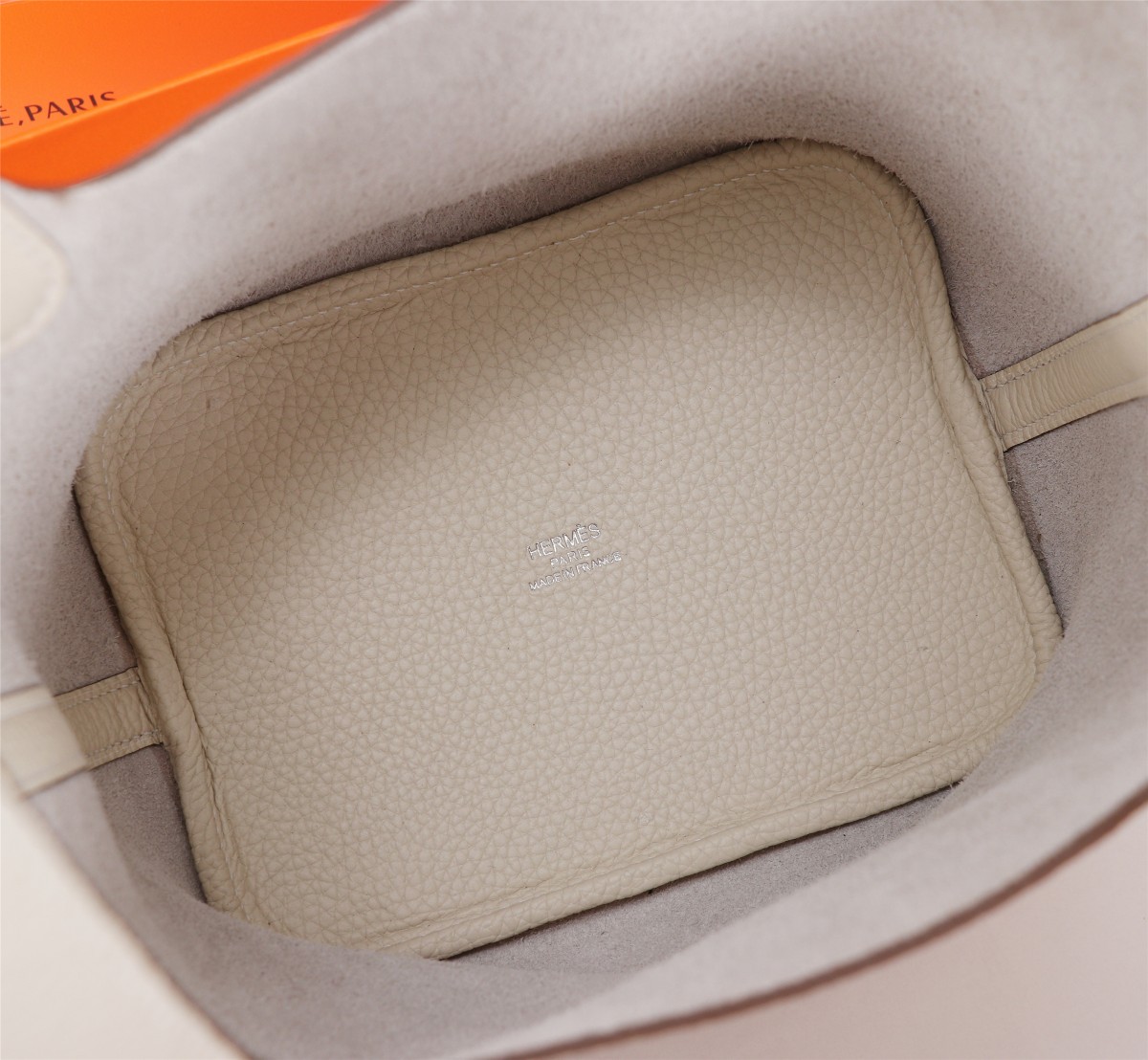 [TOP] HERMES Picotin Lock Bag TC Leather 18cm/22cm - Craie - GHW/SHW