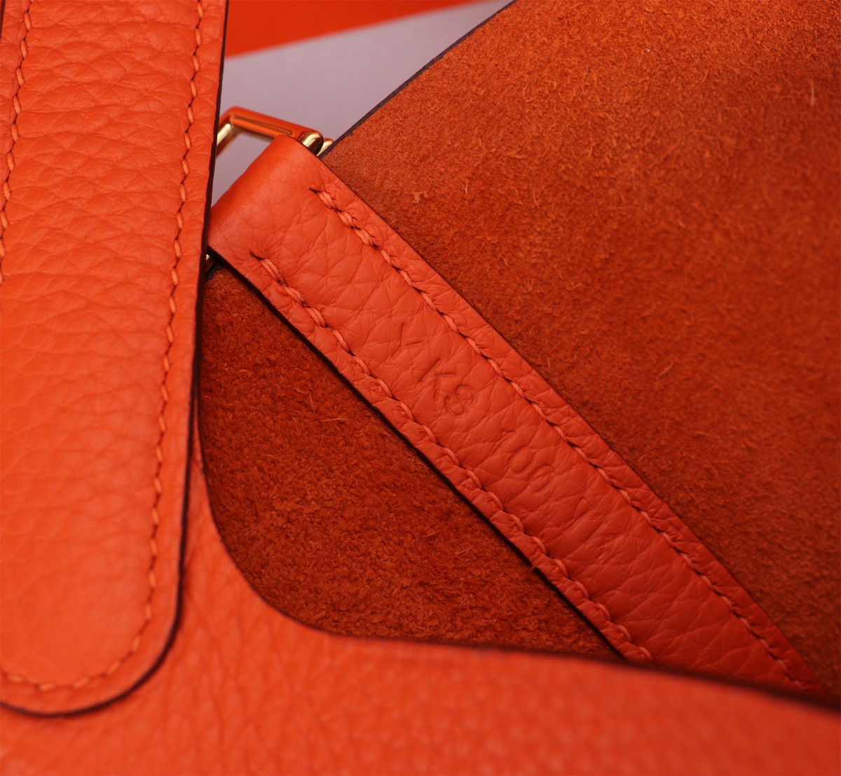 [TOP] HERMES Picotin Lock 18cm TC Leather - Orange