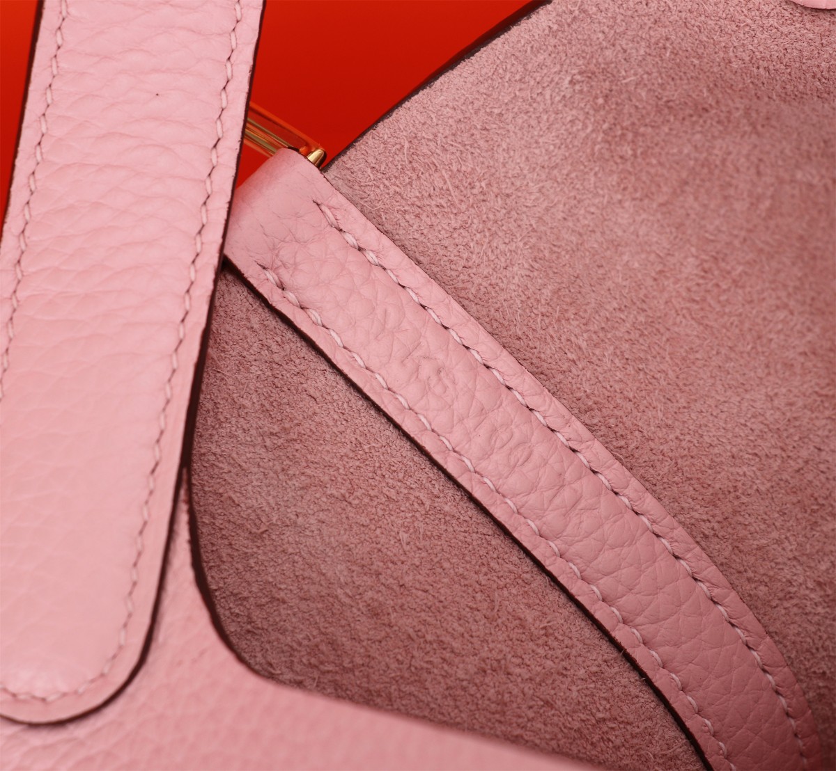 [TOP] HERMES Picotin Lock Bag TC Leather 18cm/22cm - Rose Sakura