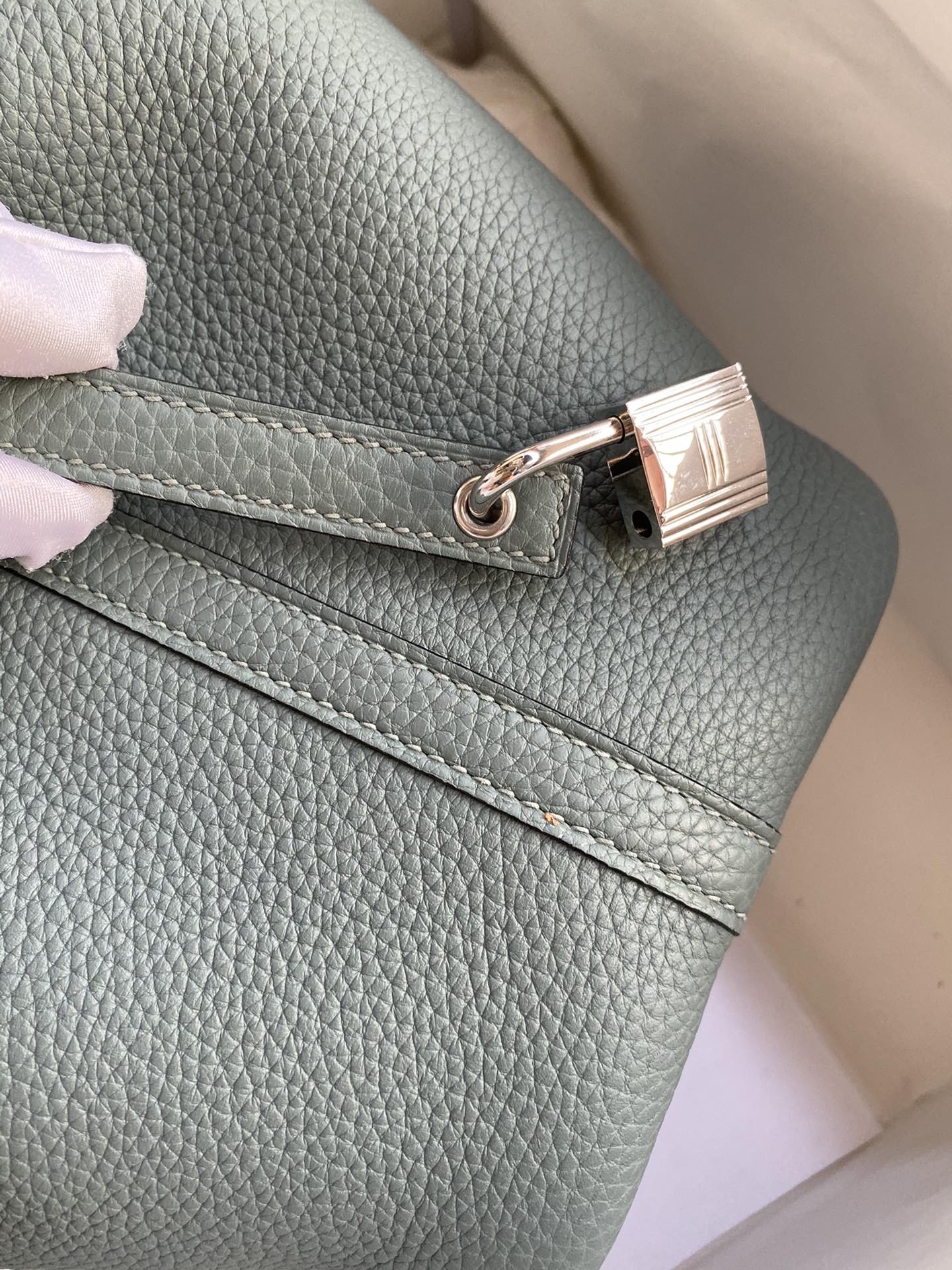 [TOP] HERMES Picotin Lock Bag TC Leather  - Green - GHW/SHW