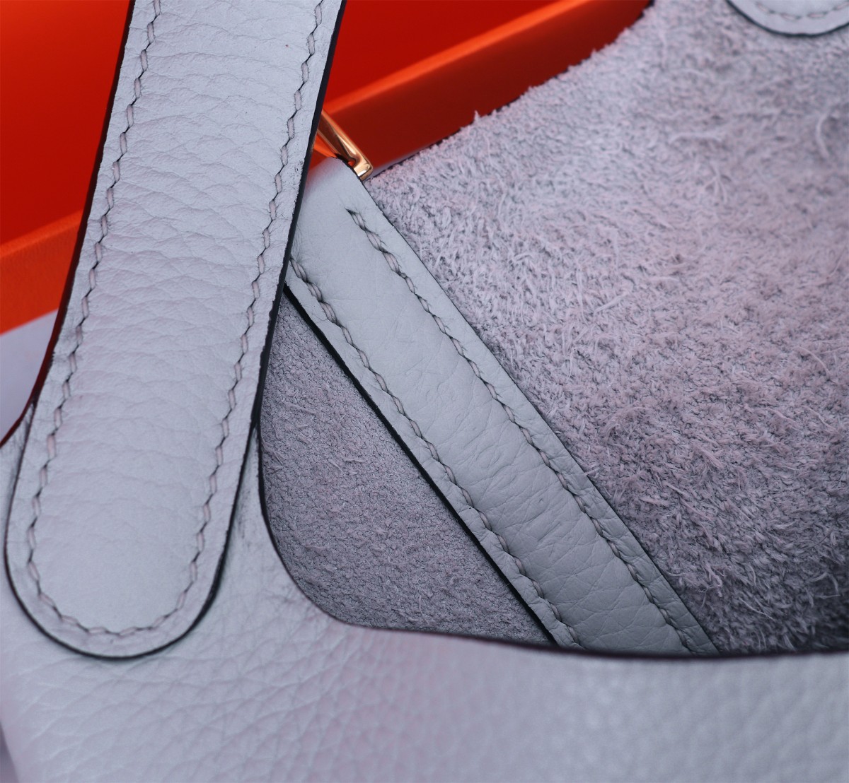 [TOP] HERMES Picotin Lock Bag TC Leather 18cm/22cm - Bleu Pale