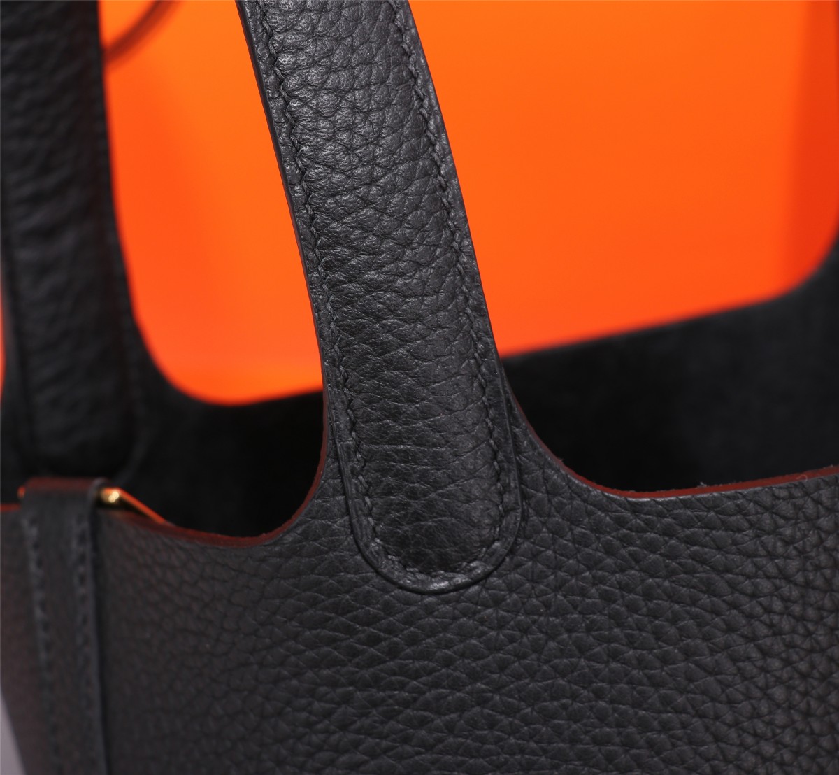 [TOP] HERMES Picotin Lock Bag TC Leather 18cm/22cm - Black - GHW/SHW