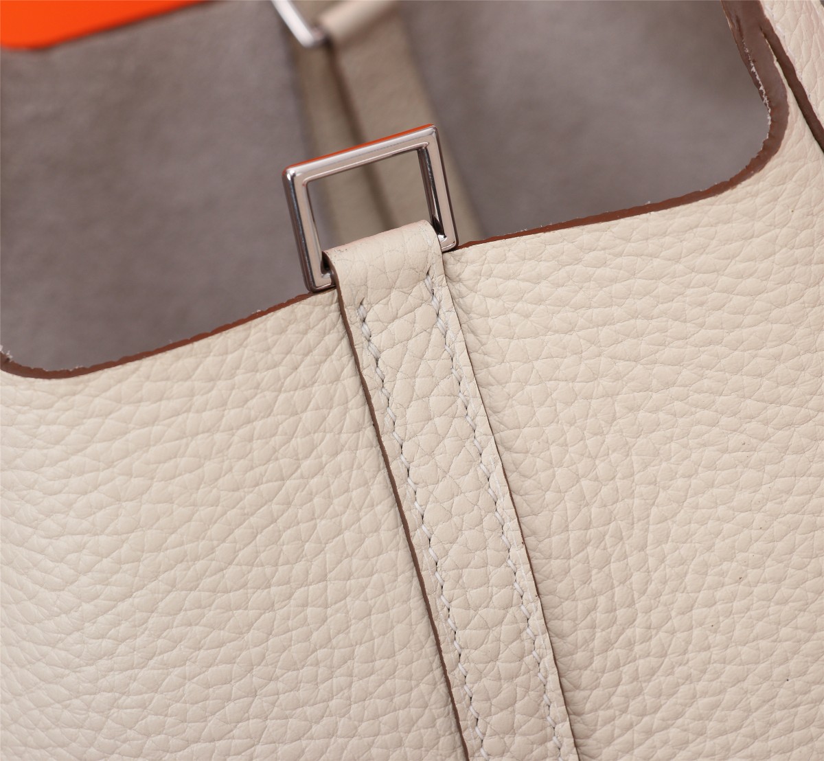 [TOP] HERMES Picotin Lock Bag TC Leather 18cm/22cm - Craie - GHW/SHW