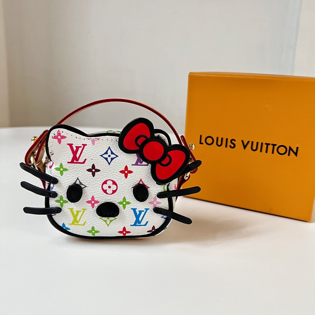 [TOP] Louis Vuitton LV Airpods Hello Kitty Super Mini Bag 10×8×4cm