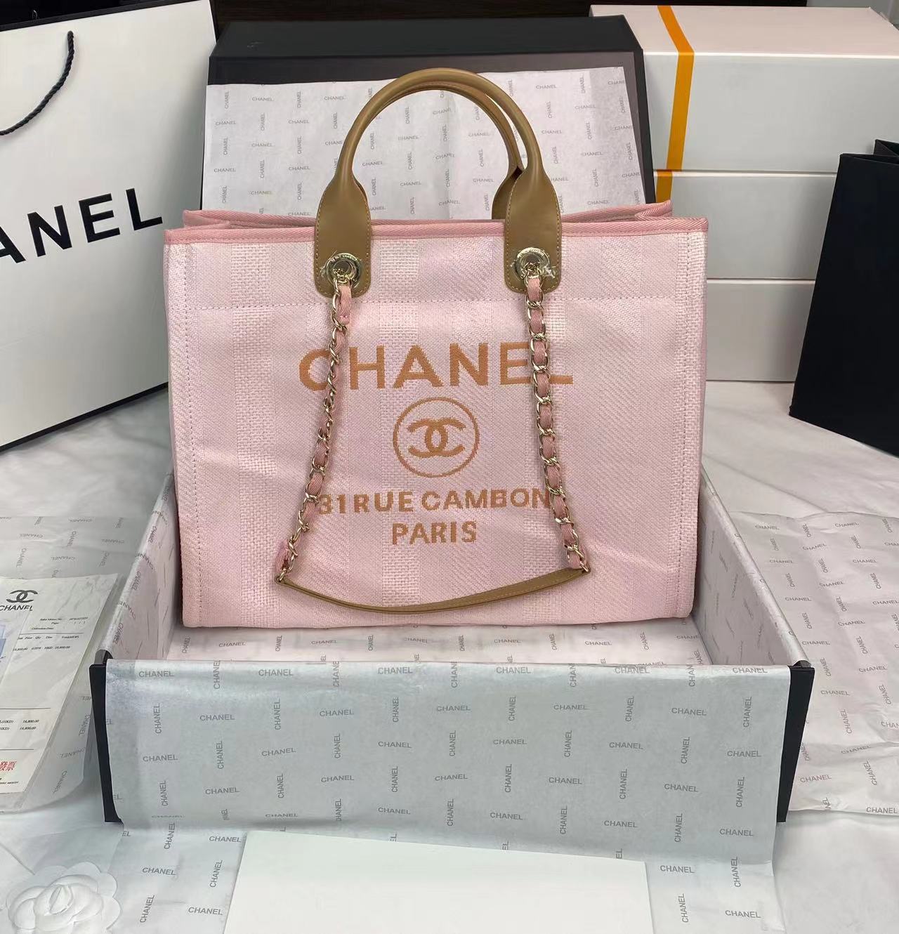 [TOP] CHANEL Deauville Tote Shopping Bag - 39cm - 9 Color