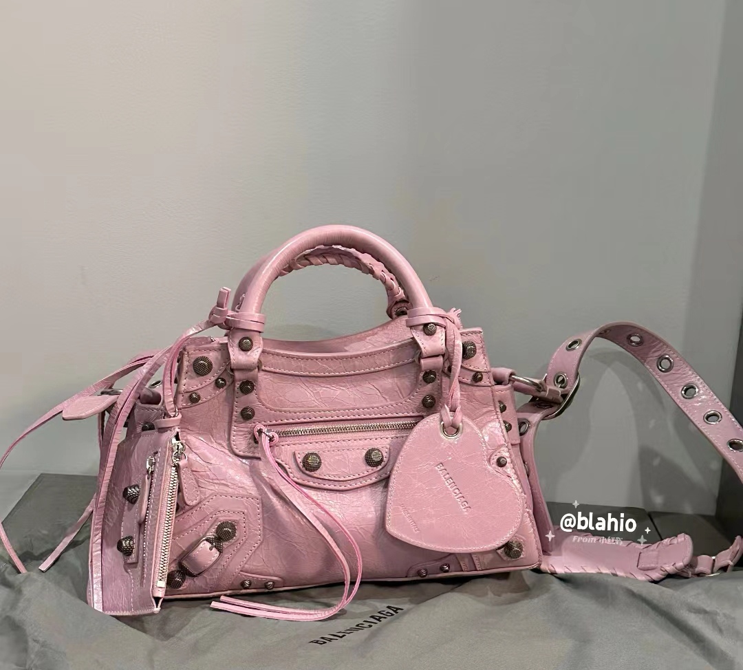 [TOP] BALENCIAGA Classic XS Neo City Bag 25.9 X 17.8 X 11.4 cm - Pink