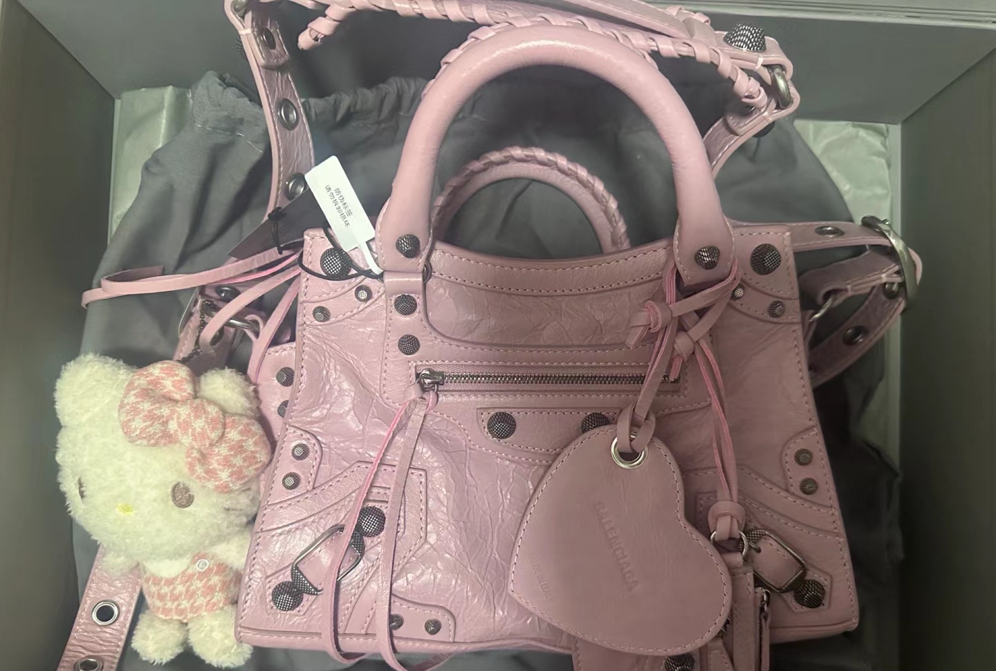 [TOP] BALENCIAGA Classic XS Neo City Bag 25.9 X 17.8 X 11.4 cm - Pink