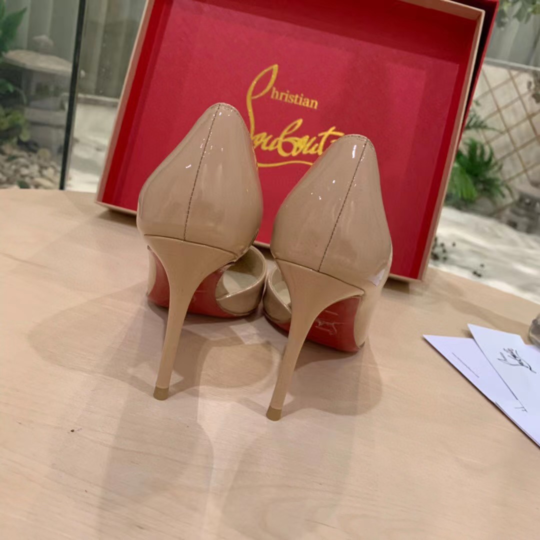 [TOP] Christian Louboutin Sling Pumps - Beige